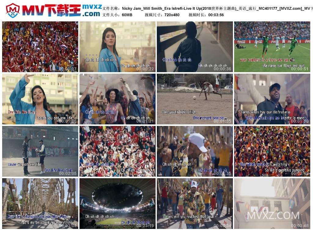 Nicky Jam_Will Smith_Era Istrefi-Live It Up(2018世界杯主题曲)_英语_流行_MC401177